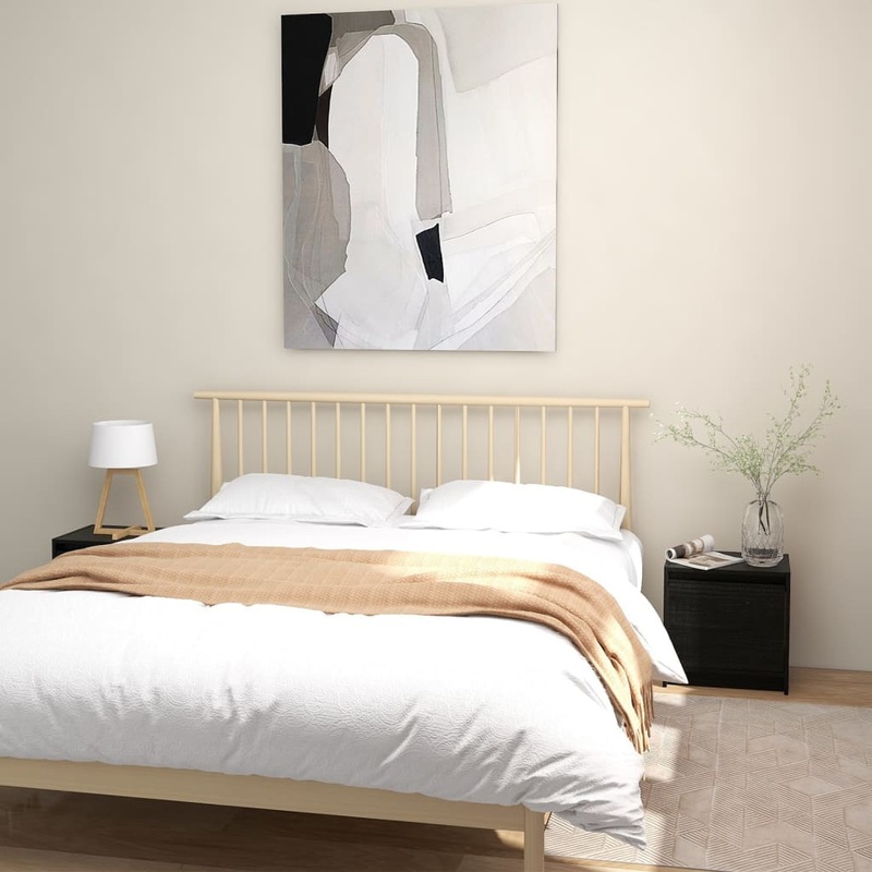 Berkfield Bedside Cabinets 2 pcs Black 40×30.5×40 cm Solid Pinewood