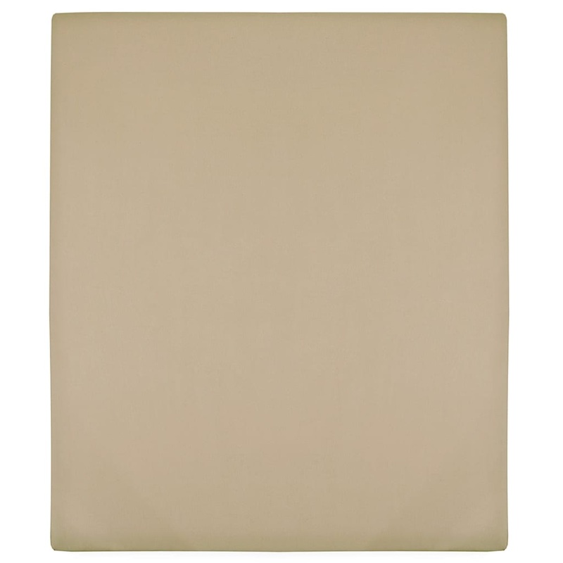 Berkfield Jersey Fitted Sheets 2 pcs Taupe 100×200 cm Cotton