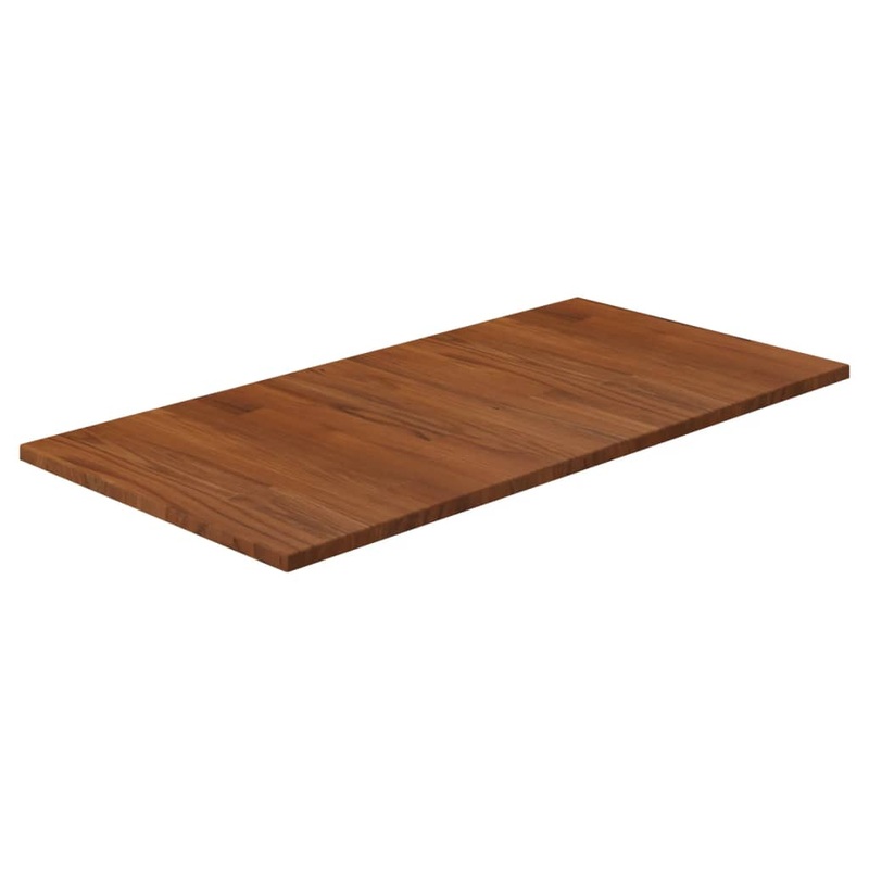 Berkfield Bathroom Countertop Dark Brown 80x40x1.5cm Treated Solid Wood