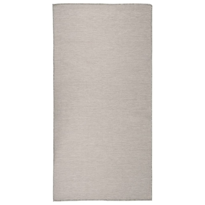 Berkfield Outdoor Flatweave Rug 100×200 cm Taupe