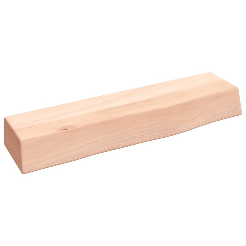 Berkfield Wall Shelf 40x10x6 cm Untreated Solid Wood Oak