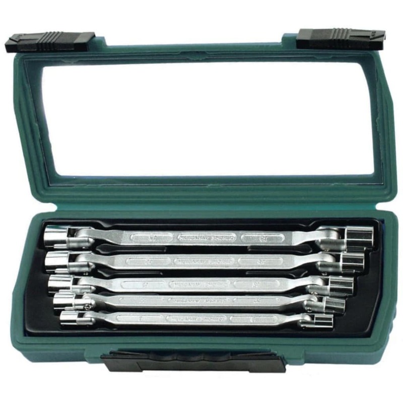 Br_der Mannesmann Five Piece Double-ended Swivel Spanner Set 19821