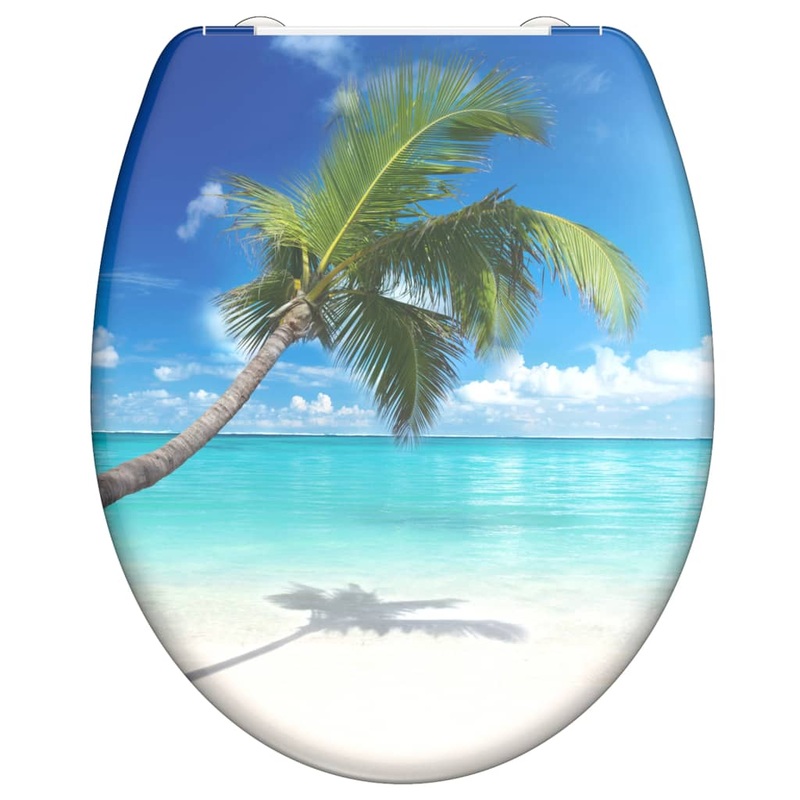 SCHTTE Duroplast Toilet Seat with Soft-Close CARRIBEAN Printed