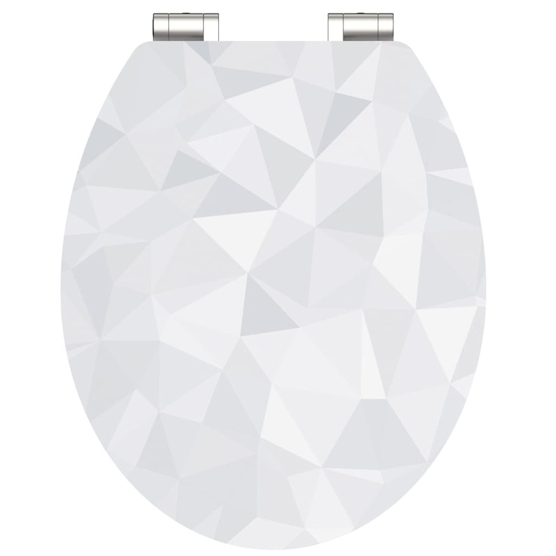SCHTTE High Gloss Toilet Seat with Soft-Close DIAMOND MDF
