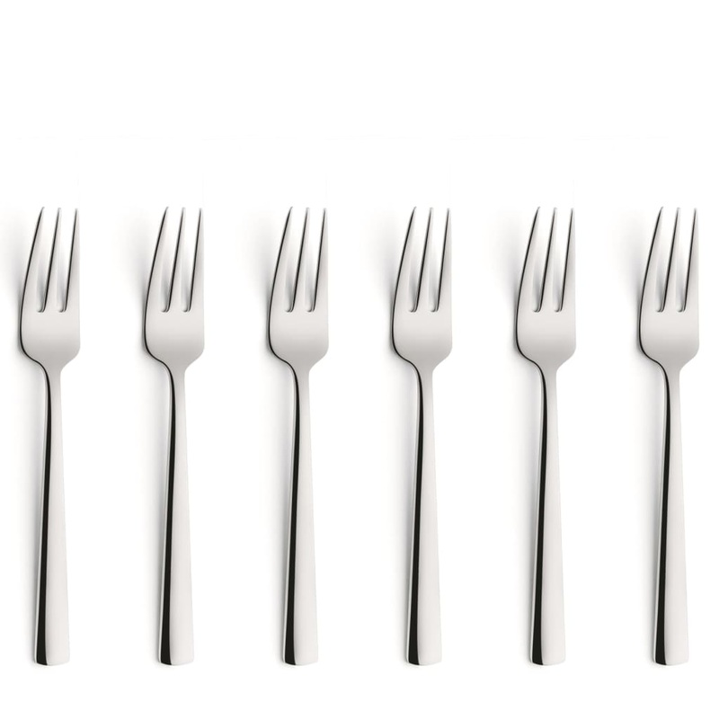 Amefa 6 Piece Cake Fork Set Moderno