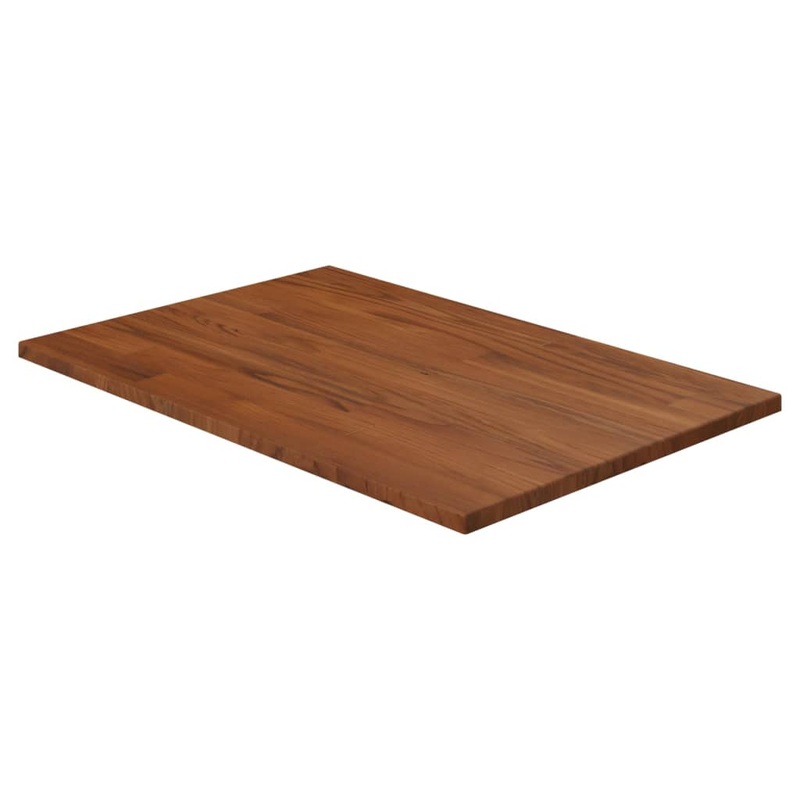 Berkfield Bathroom Countertop Dark Brown 60x40x1.5cm Treated Solid Wood