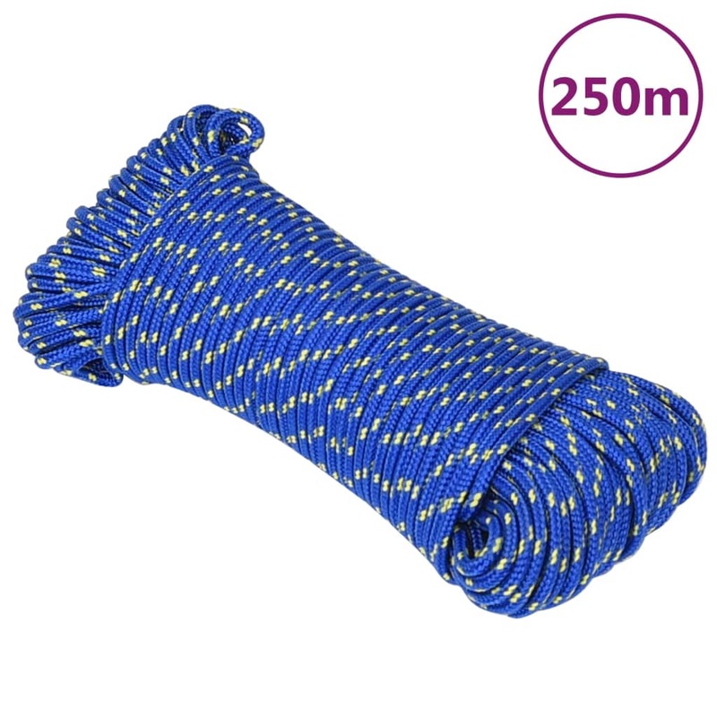 Berkfield Boat Rope Blue 3 mm 250 m Polypropylene