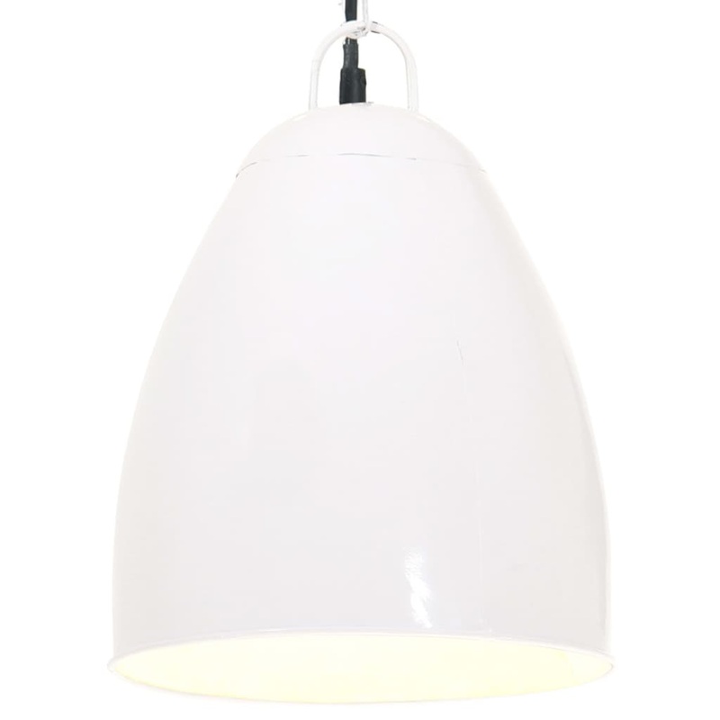 Berkfield Industrial Hanging Lamp 25 W White Round 32 cm E27