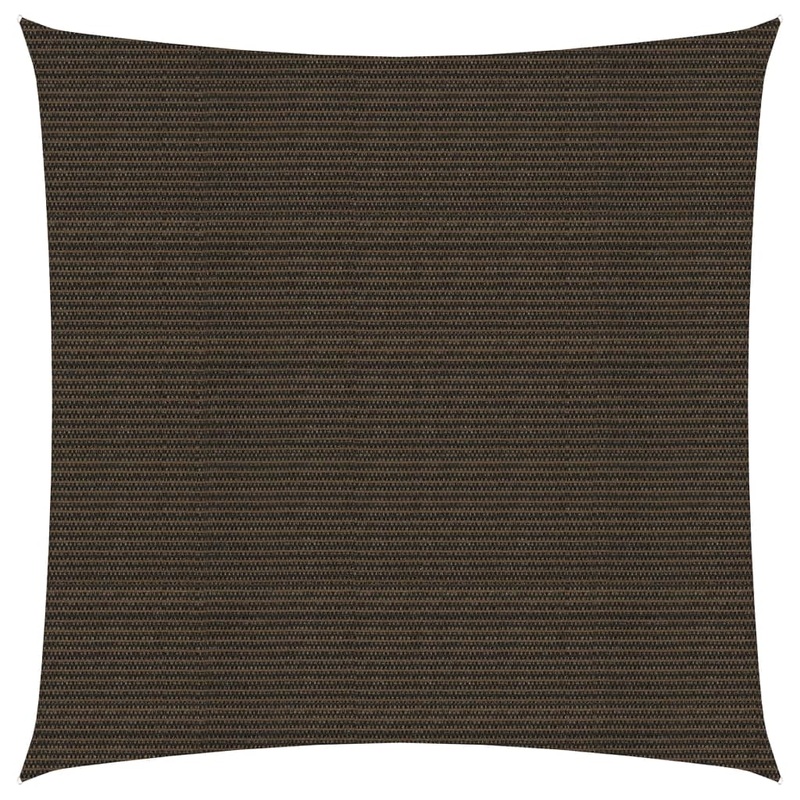 Berkfield Sunshade Sail 160 g/m_ Brown 2×2 m HDPE