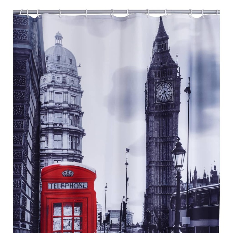 RIDDER Shower Curtain London 180×200 cm