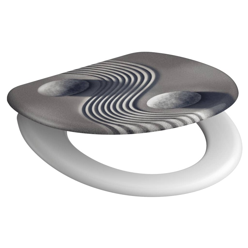 SCHTTE Toilet Seat with Soft-Close YIN & YANG