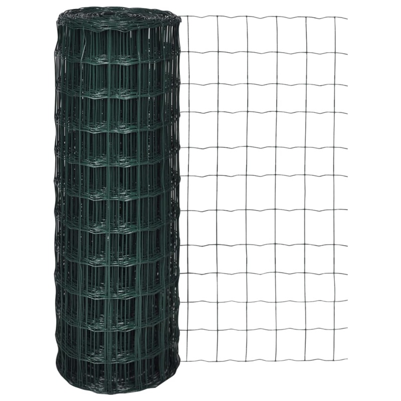 Berkfield Euro Fence Steel 10×1.2 m Green