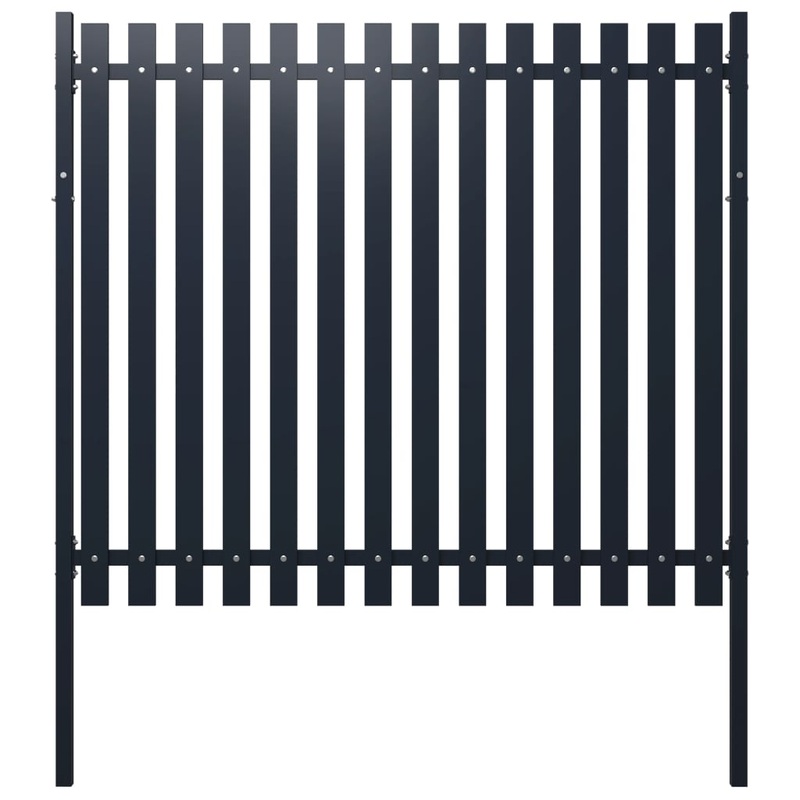 Berkfield Fence Panel Anthracite 174.5×170 cm Powder-coated Steel