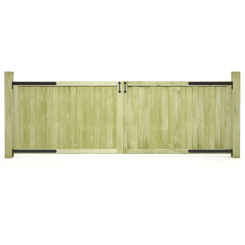 Berkfield Garden Gates 2 pcs Impregnated Pinewood 300×100 cm
