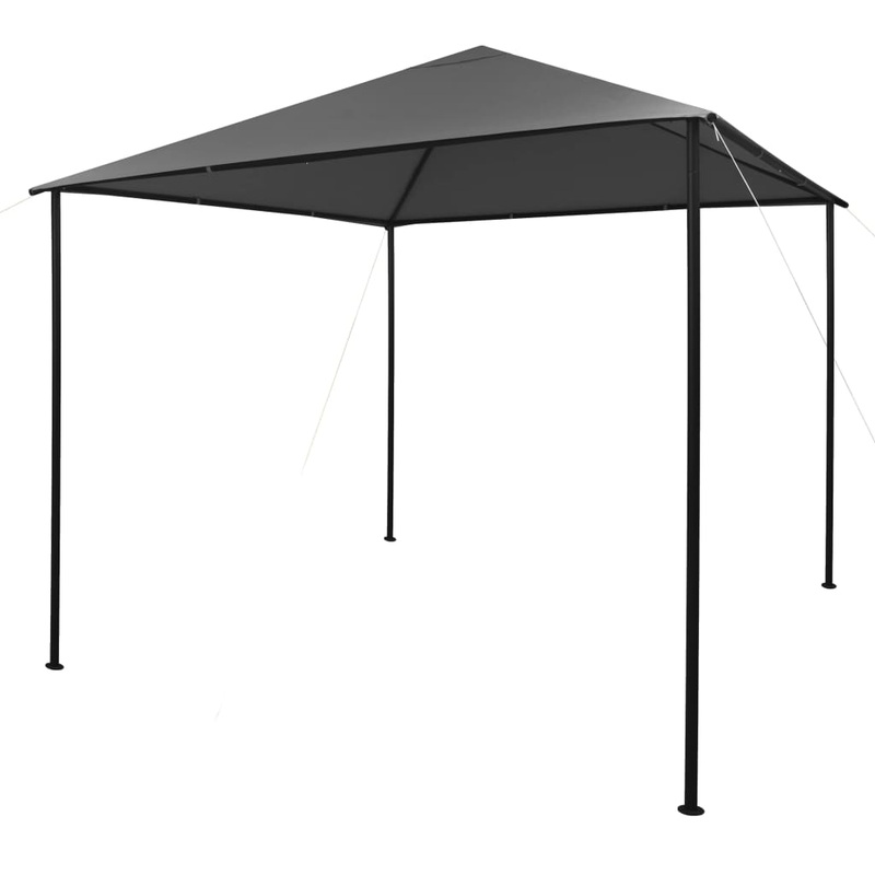 Berkfield Gazebo 3×3 m Anthracite Fabric and Steel 180 g/m_