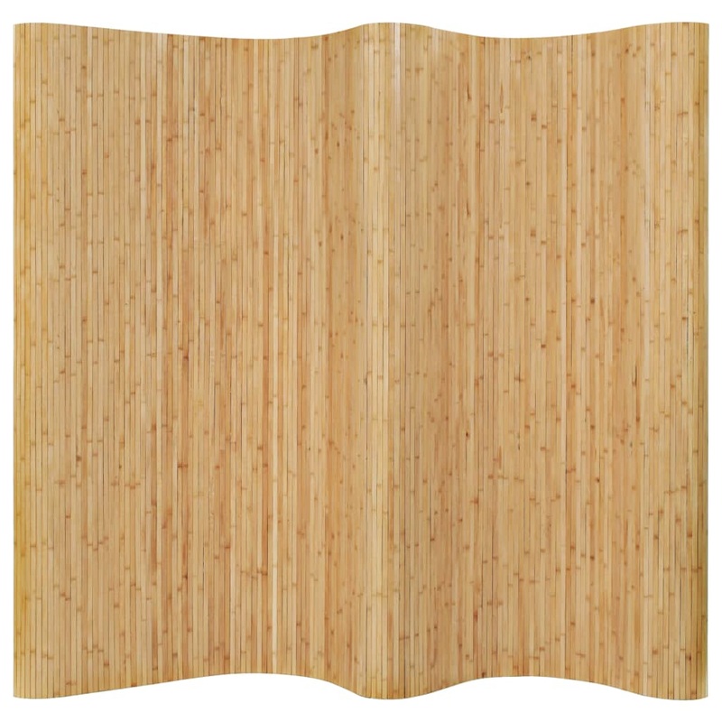 Berkfield Room Divider Bamboo 250×165 cm Natural