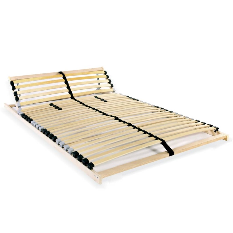 Berkfield Slatted Bed Base with 28 Slats 7 Zones 140×200 cm