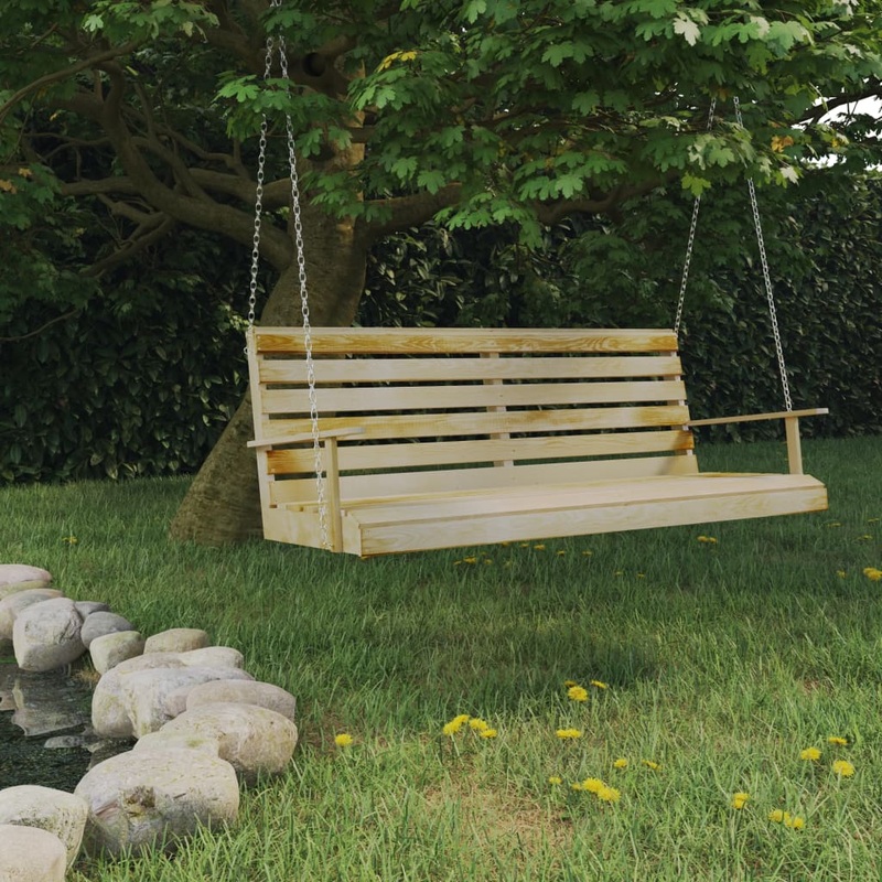 Berkfield Swing Bench Impregnated Pinewood 155x65x60 cm