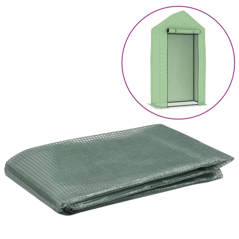 Berkfield Greenhouse Replacement Cover (0.5 m_) 50x100x190 cm Green