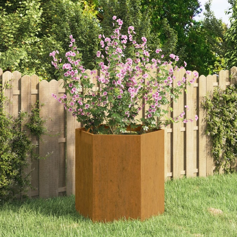 Berkfield Planter Rusty 40x40x45 cm Corten Steel