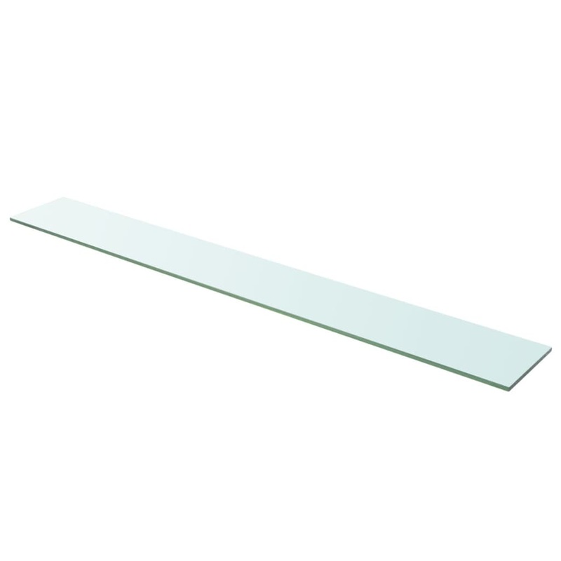 Berkfield Shelf Panel Glass Clear 110×15 cm