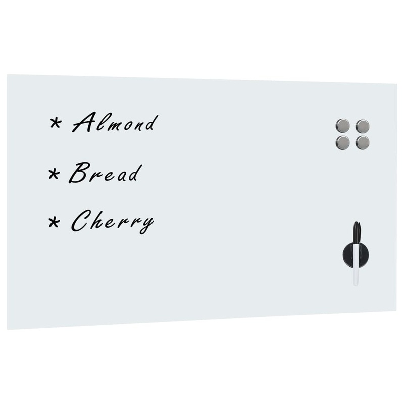 Berkfield Wall Mounted Magnetic Board Glass 120×60 cm