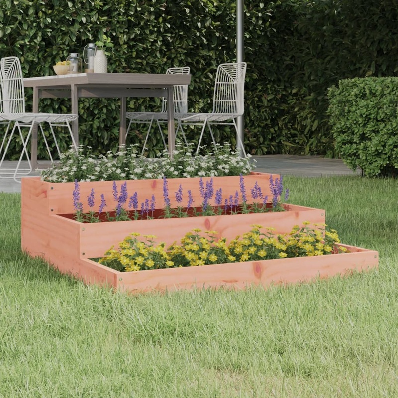 Berkfield Planter 78x78x27 cm Solid Wood Douglas