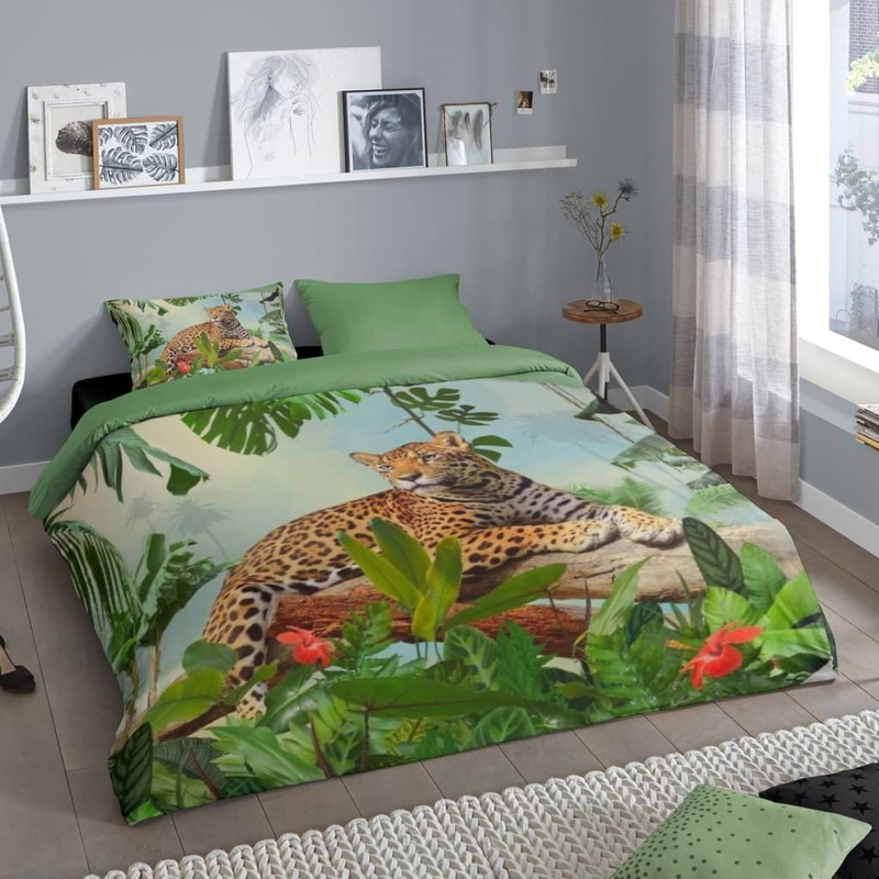 Good Morning Duvet Cover JUNGLE 155×220 cm Multicolour