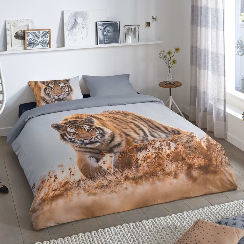 Good Morning Duvet Cover TIGER 240×200/220 cm Multicolour