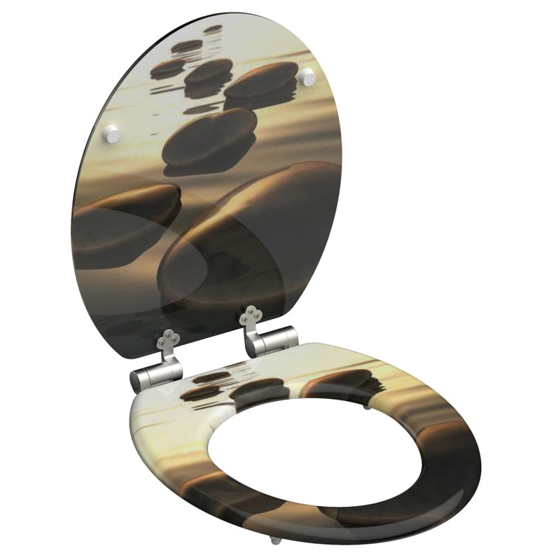 SCHTTE Toilet Seat with Soft-Close SEA STONE