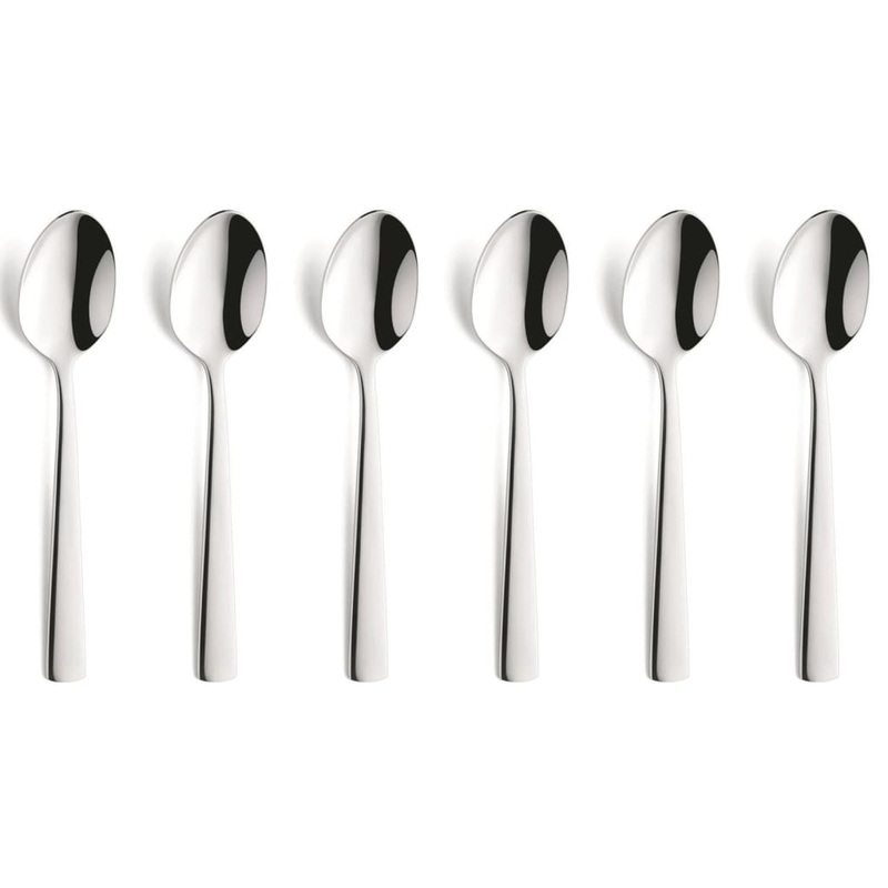 Amefa 6 Piece Medium Teaspoon Set Moderno