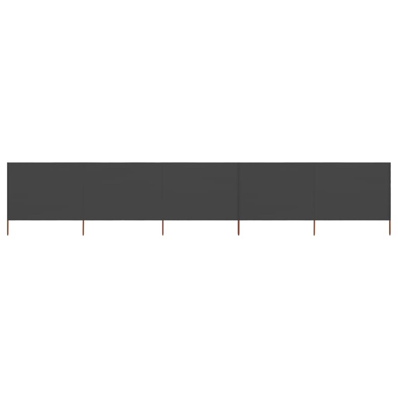 Berkfield 5-panel Wind Screen Fabric 600×120 cm Anthracite