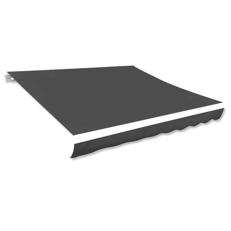 Berkfield Awning Top Sunshade Canvas Anthracite 400×300 cm