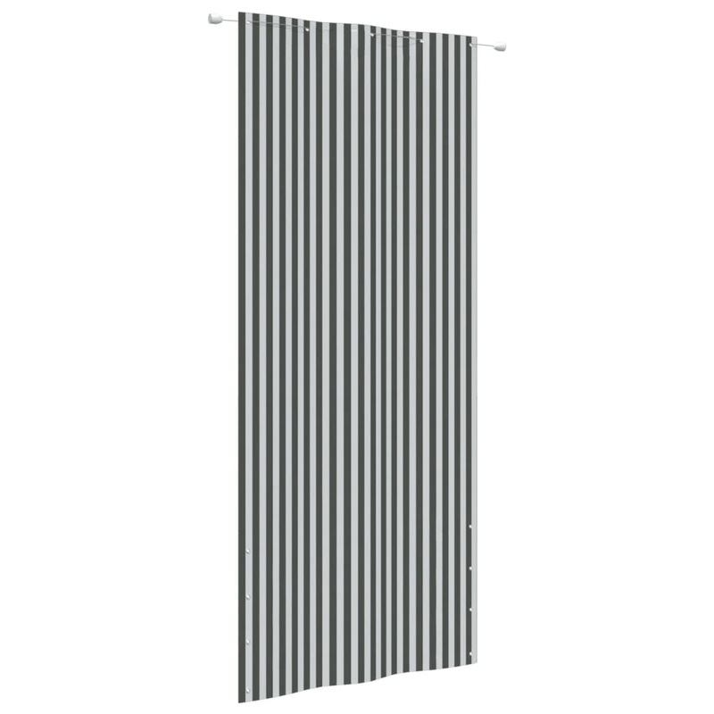 Berkfield Balcony Screen Anthracite and White 100×240 cm Oxford Fabric