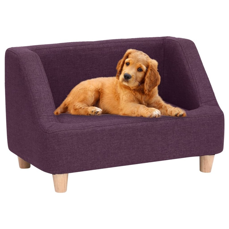 Berkfield Dog Sofa Burgundy 60x37x39 cm Linen