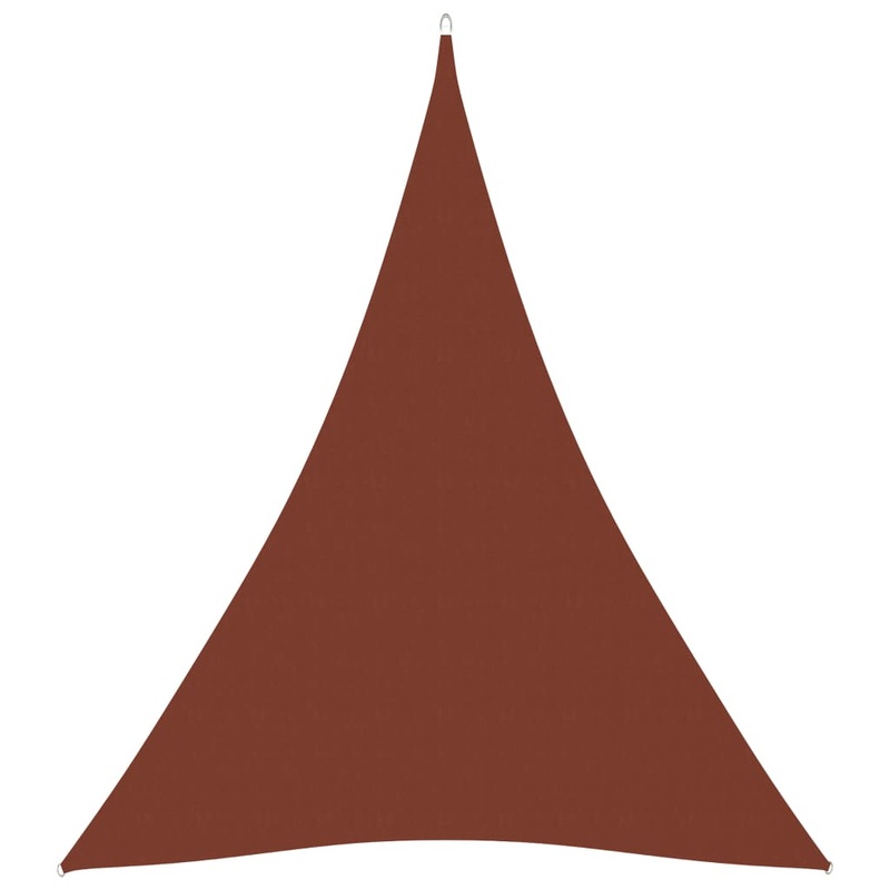 Berkfield Sunshade Sail Oxford Fabric Triangular 4x5x5 m Terracotta
