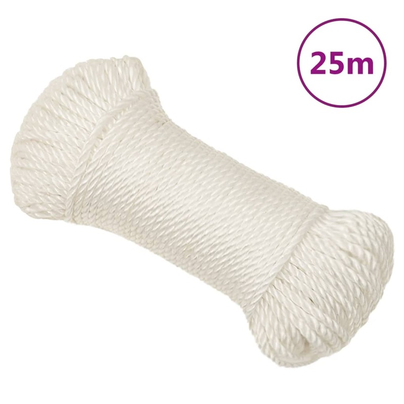 Berkfield Work Rope White 3 mm 25 m Polypropylene