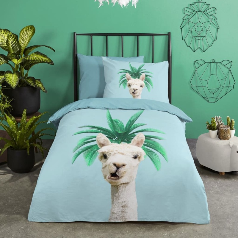 Good Morning Kids Duvet Cover PALLAMA 140×200/220 cm Light Blue
