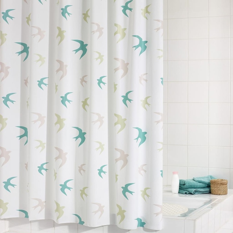 RIDDER Shower Curtain Swallow 180×200 cm