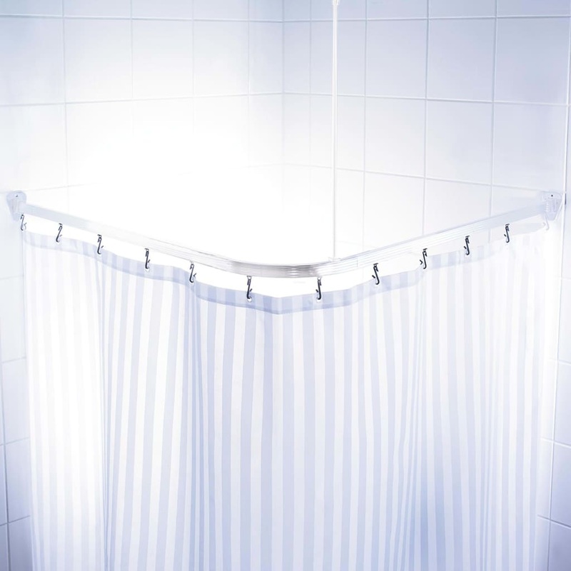 RIDDER Universal Shower Curtain Rail White 160×70 cm