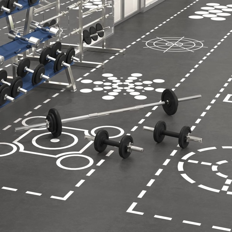 Berkfield Barbell and Dumbbell Set 30 kg Cast Iron