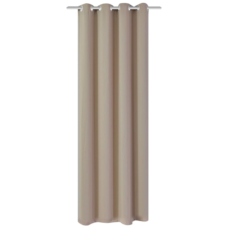 Berkfield Blackout Curtain with Metal Eyelets 270×245 cm Cream
