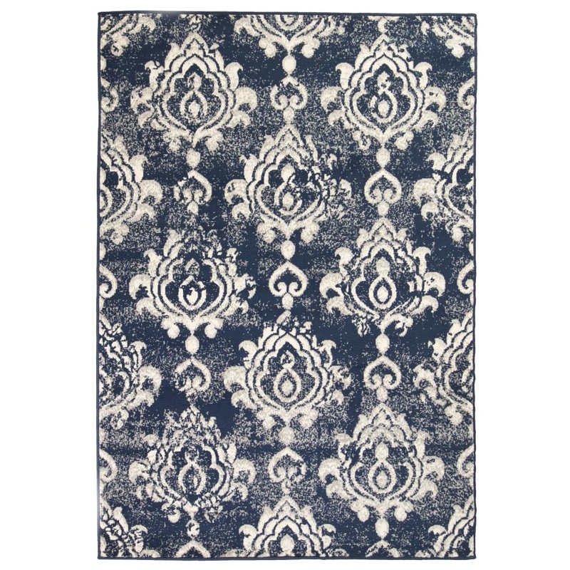 Berkfield Modern Rug Paisley Design 80×150 cm Beige/Blue