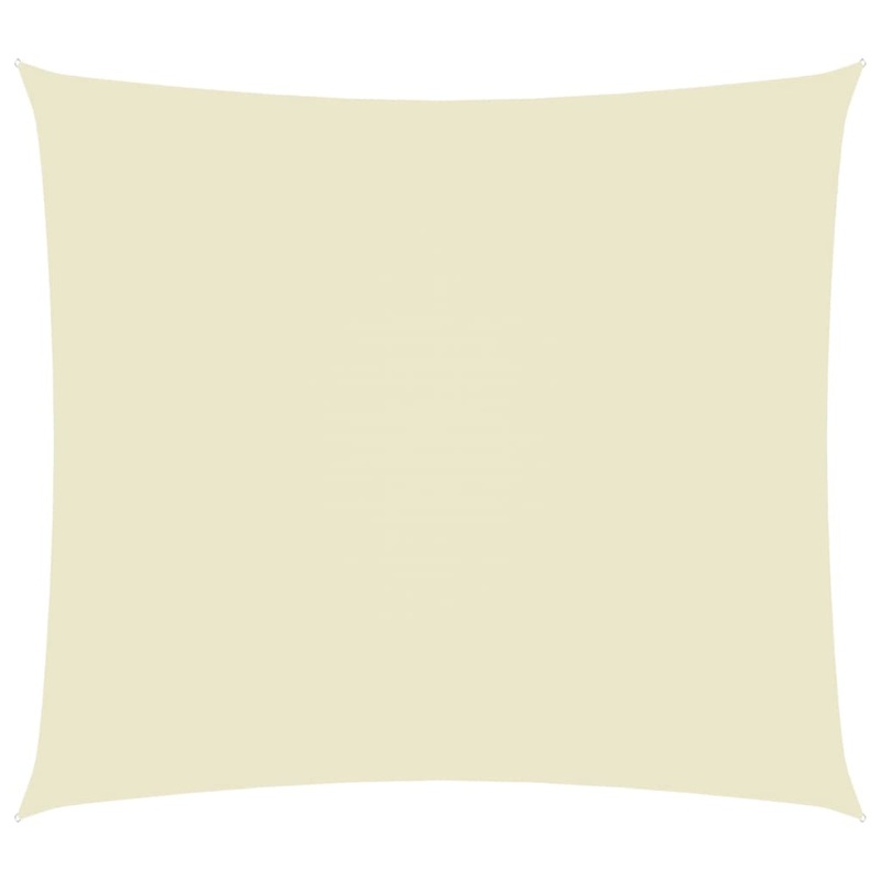 Berkfield Sunshade Sail Oxford Fabric Rectangular 6×7 m Cream