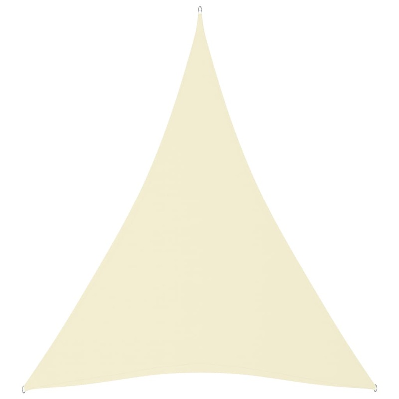 Berkfield Sunshade Sail Oxford Fabric Triangular 4x5x5 m Cream