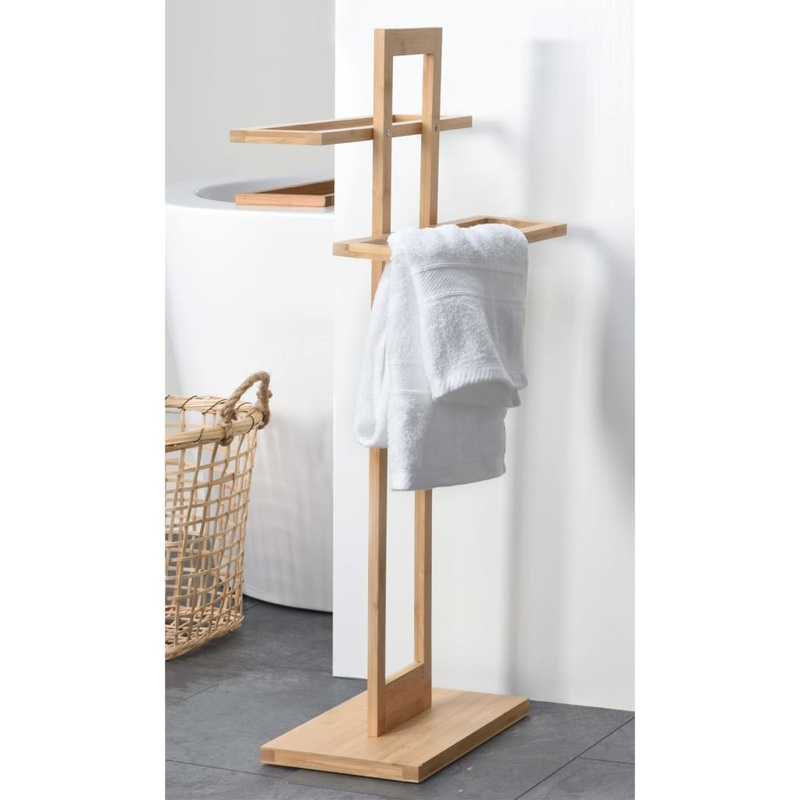 Bathroom Solutions Towel Holder Bamboo 38×32.5×70 cm