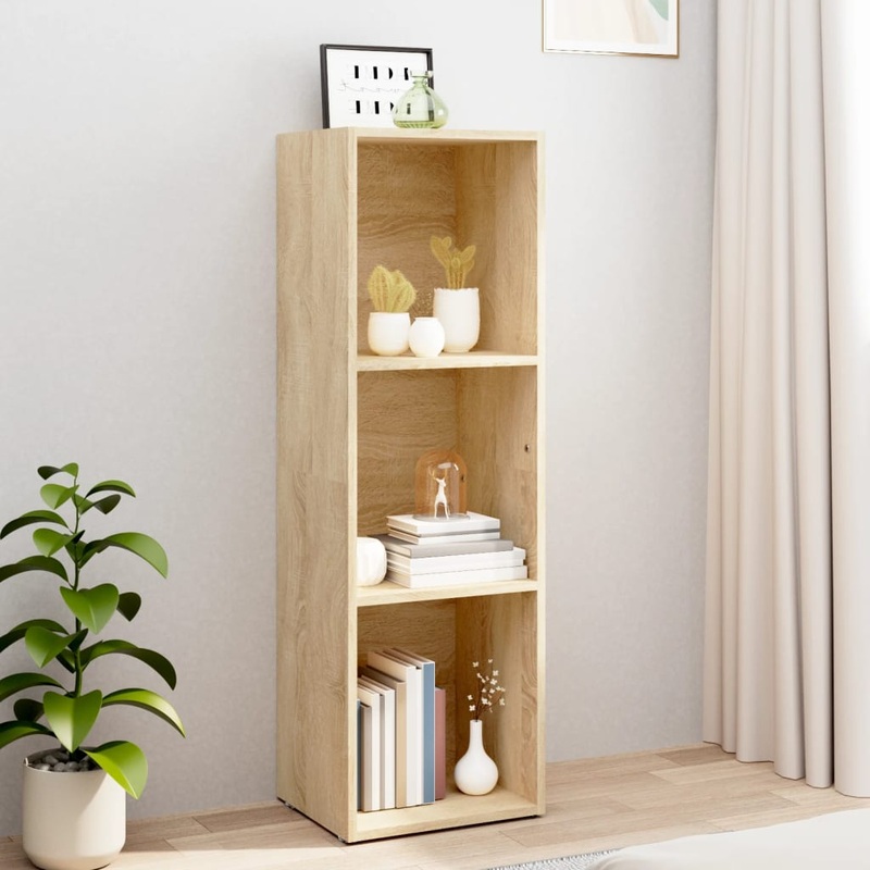 Berkfield Book Cabinet/TV Cabinet Sonoma Oak 36x30x114 cm Engineered Wood