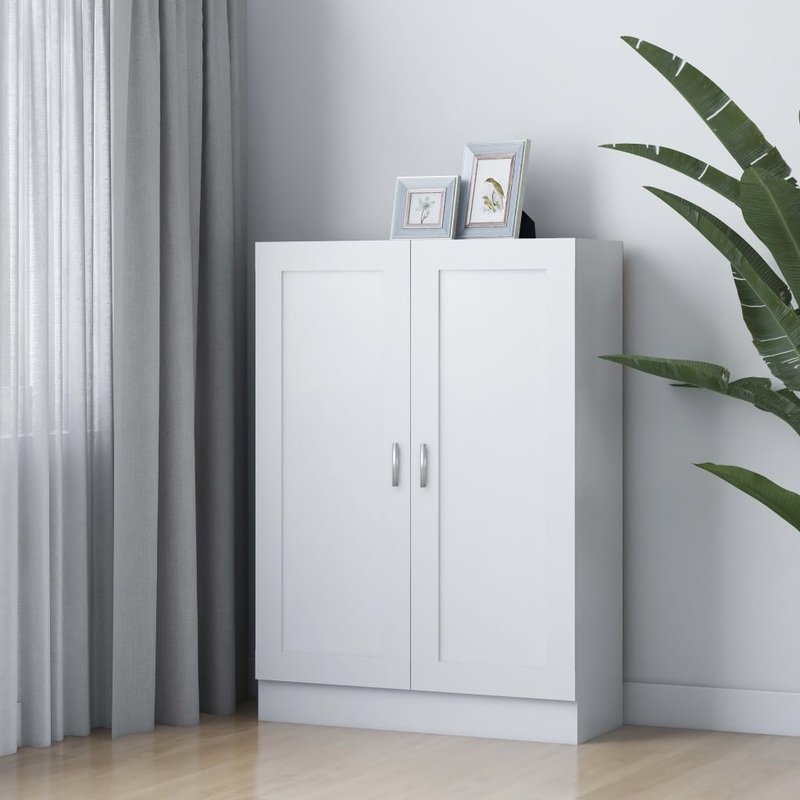 Berkfield Book Cabinet White 82.5×30.5×115 cm Engineered Wood