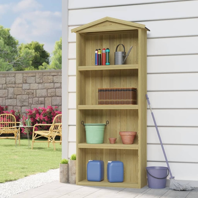 Berkfield Garden Tool Shed 80x33x222 cm Impregnated Pinewood