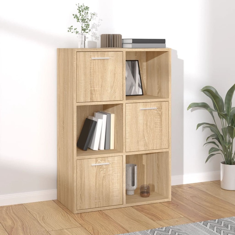 Berkfield Storage Cabinet Sonoma Oak 60×29.5×90 cm Engineered Wood